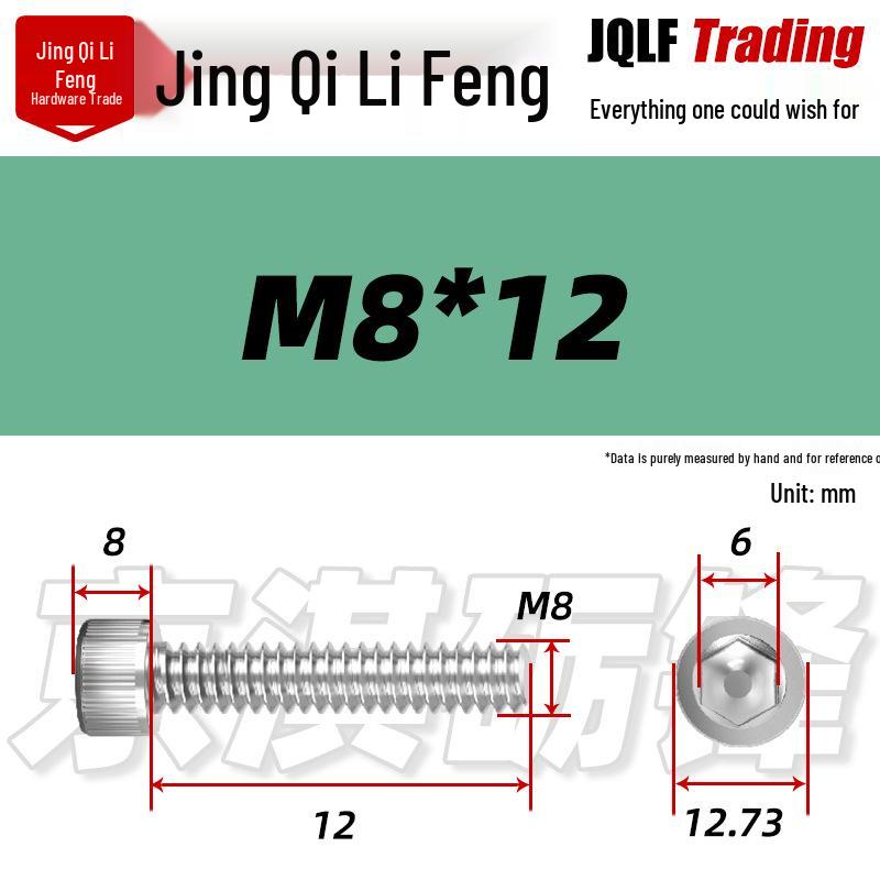 201 Stainless Steel Hex Socket Head Cap Screws M3-M27, Fully Threaded