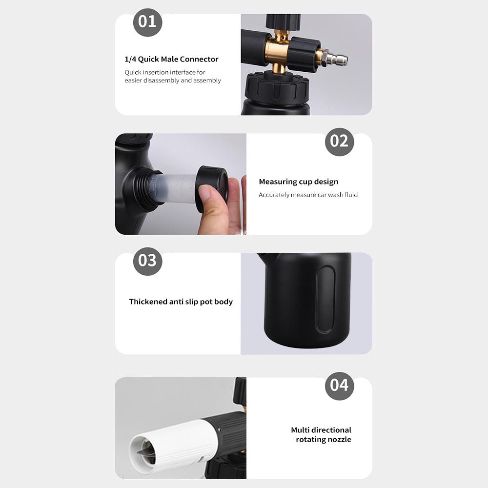 Car Wash Sprayer Foam Gun Car Wash Sprayer Washer Foam Sprayer Foam Cannon Car Wash with 14 Quick