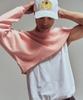 ERER [Un] Diagonal Crop Knit Pink
