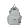 Solid Color Women's Backpack Large Capacity Student School Bag