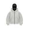 2025 Unisex Double-Head Zipper Hooded Sweatshirt with Loose Double-Hood Design