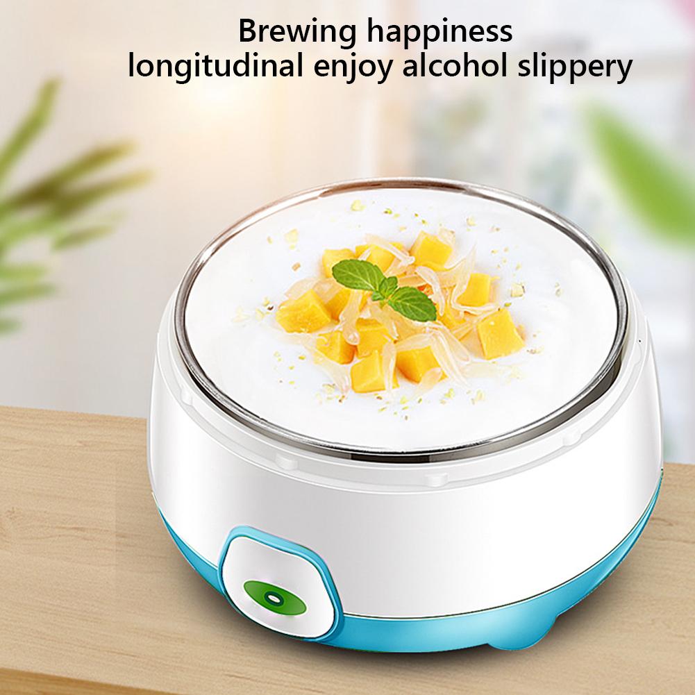 1L Automatic Yogurt Machine Multifunctional Electric Mini Yogurt Maker Stainless Steel Household Rice Wine Maker for DIY Yogurt