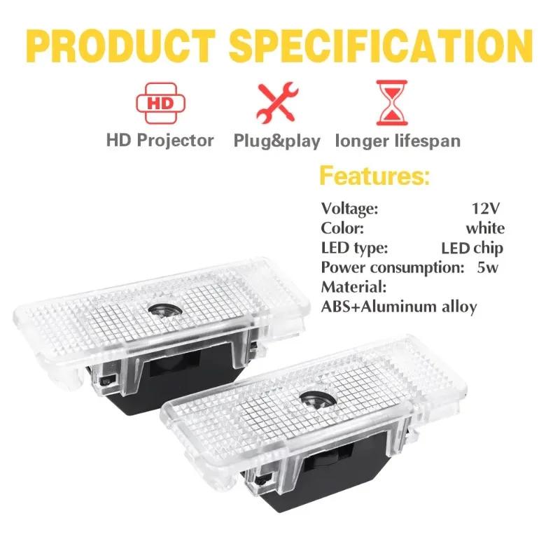 For BMW F10 2pcs For old BMW E39 1999-2006 x5 x52 e53 1995-20025 28 i 1998 z8 Car door Led lamp laser projector welcome ghost lamp.