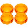 4pcs 6cmCelsius2.36in Motorcycle Turn Signal Light Lens Cover ABS   Motorbike Accessories