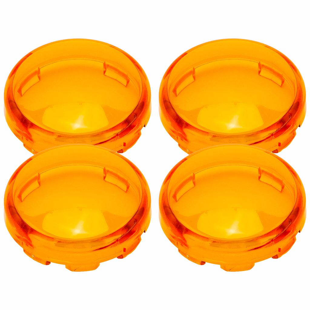 4pcs 6cmCelsius2.36in Motorcycle Turn Signal Light Lens Cover ABS Motorbike Accessories