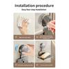No-Drill Suction Cup storage rack soap storage rack Toilet drain box Wall-mounted bathroom soap storage rack Household soap box