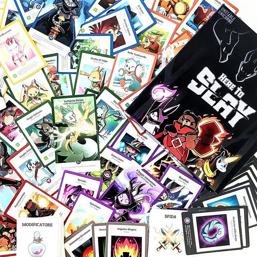 Here To Slay Basic And Extended Versions Card Game For Family Fun And Strategic Play