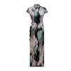 1011 spring and summer new mulberry silk cheongsam Suzhou improved retro Chinese ink dyed silk dress high sense