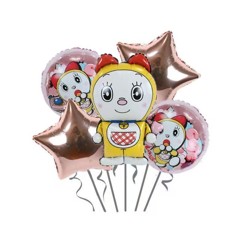 Doraemon Aluminum Film Balloons for Children's Birthday, Doraemon Cartoon Balloons for Children's Birthday Party