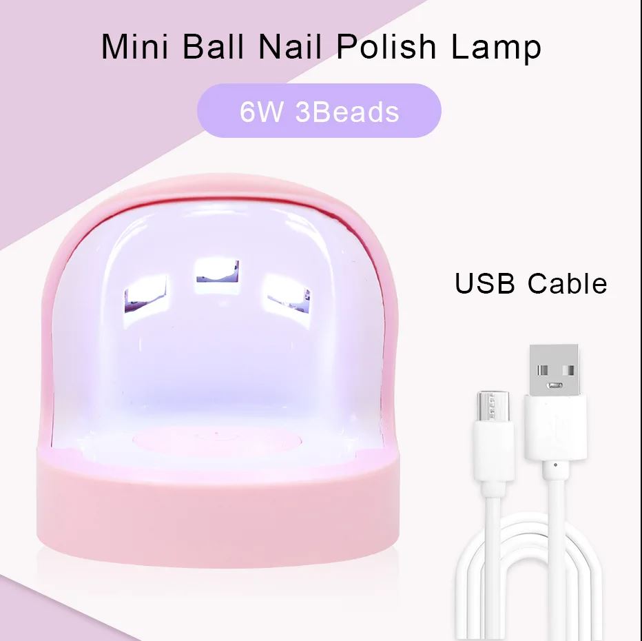 Mini Portable Travel Nail Dryer Uv Led Lamp Usb Fast Curing Gel Polish Drying Lamp Nail Art Phototherapy Machine Tools
