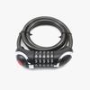 Universal Bike Lock: Anti-Theft Password Lock for Mountain Bikes & E-Bikes, Leather Ring, Portable Thick Cable Lock, Durable & Secure.