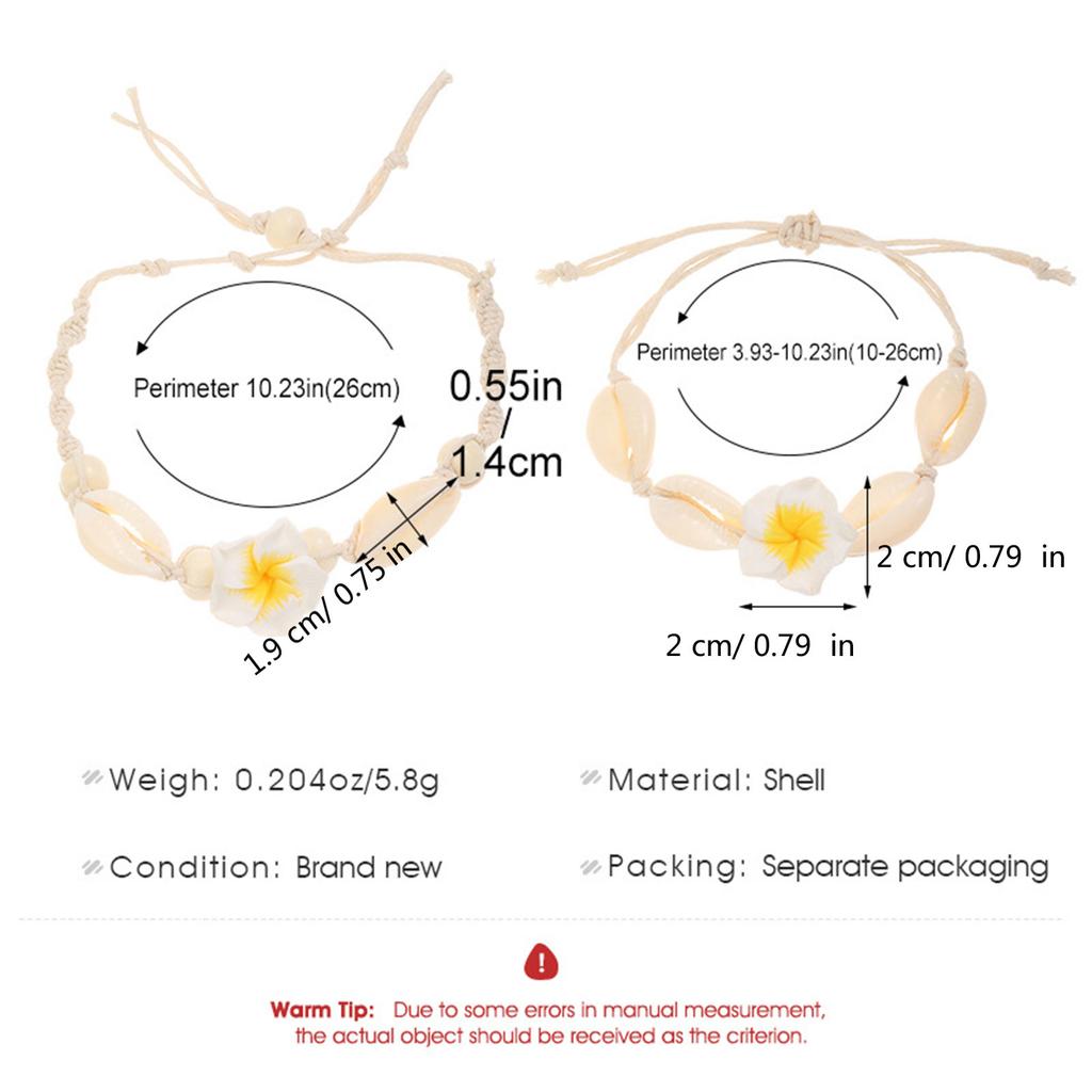 Distinctive Floral Anklet Adornment Stylis Woven Footchain Versatile Cotton Rope Foot Chain For Beachwear And Parties