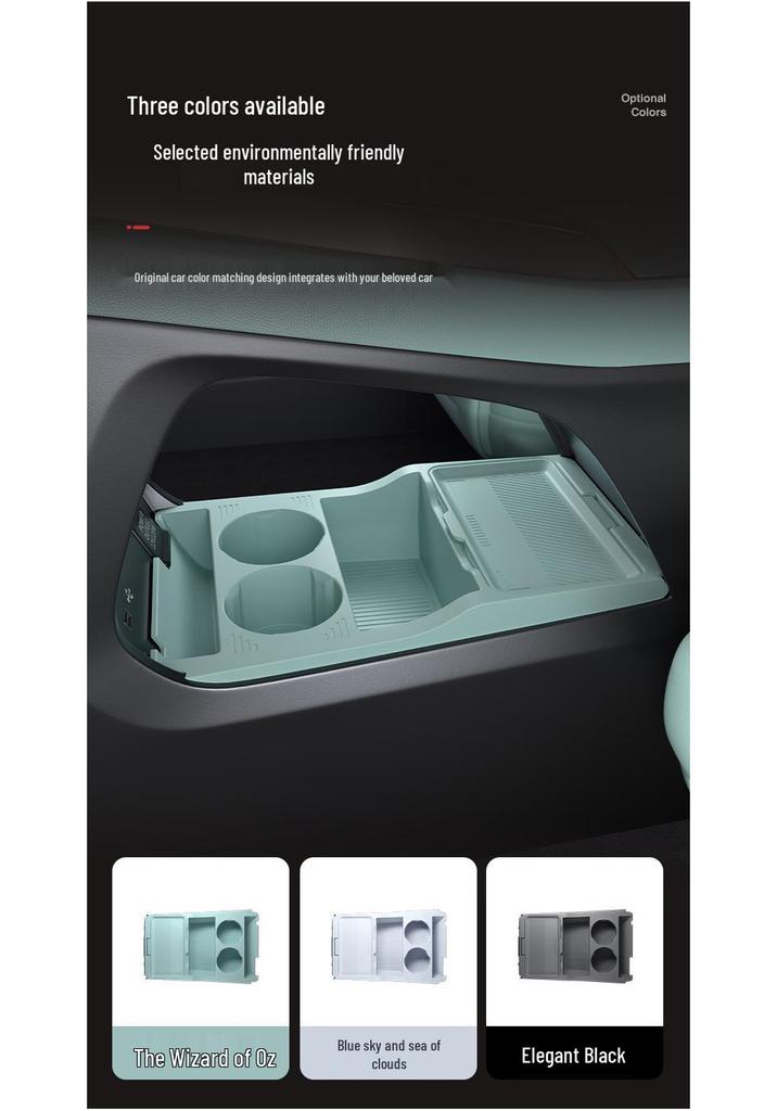 Roewe D6 Mittelkonsolen-Aufbewahrungsbox: Kompatibel mit 25 Modellen, Stauraum in der unteren Schicht für den Autoinnenraum.