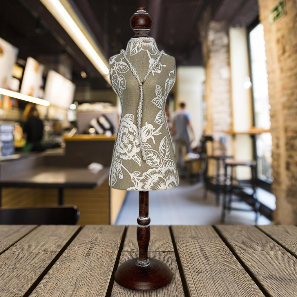 Necklace Display Stand Mannequin Multifunction Practical Female Dress Form Holder for Home