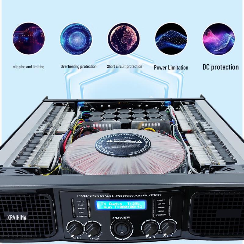 Xun Er Wei XEW Professional 4-Channel AB Class Power Amplifier (CN Version)