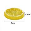 10 Pcs Fake Lemon Slice Lemon Block Artificial Fruit Highly Simulation Lifelike Model for Home Party Decoration
