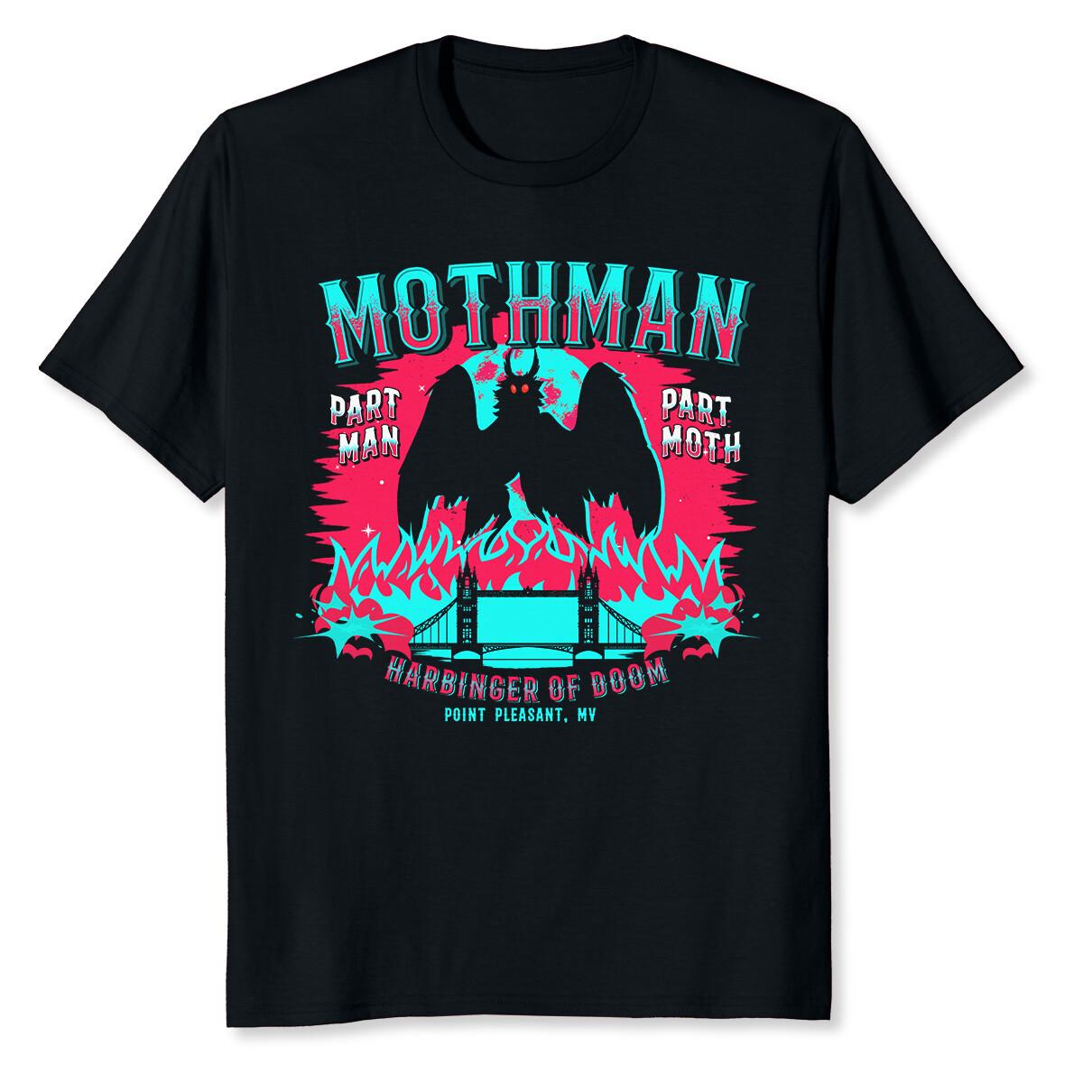 NEW LIMITED Mothman Harbinger Of Doom Funny Cute Cryptid Creature T-Shirt XXXXL