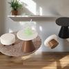 [J] New 4Pcs Dollhouse Simulation Table Model Ornament Handmade DIY Stool Scene Home Decoration Mini Toys Doll House Accessories