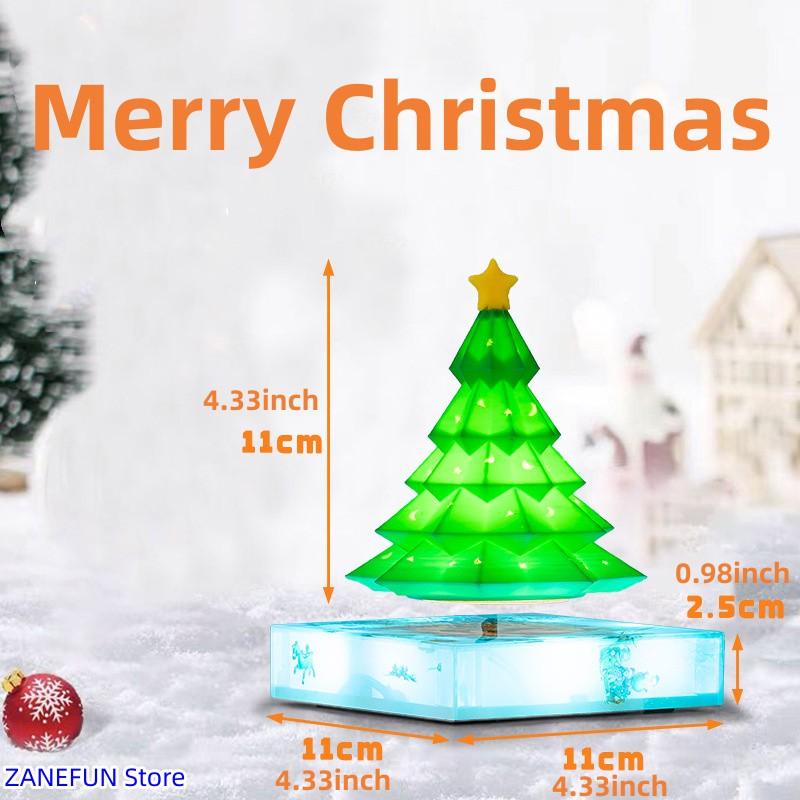 Levitating Christmas Tree Lights Floating Display for Home Office Desk Decor 16 Color Cool Futuristic Gadgets Unique Gifts