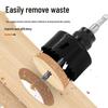 Bimetal Woodworking Hole Saw with Quick Material Removal and Anti-Jamming Extension Rod, Includes Center Drill.