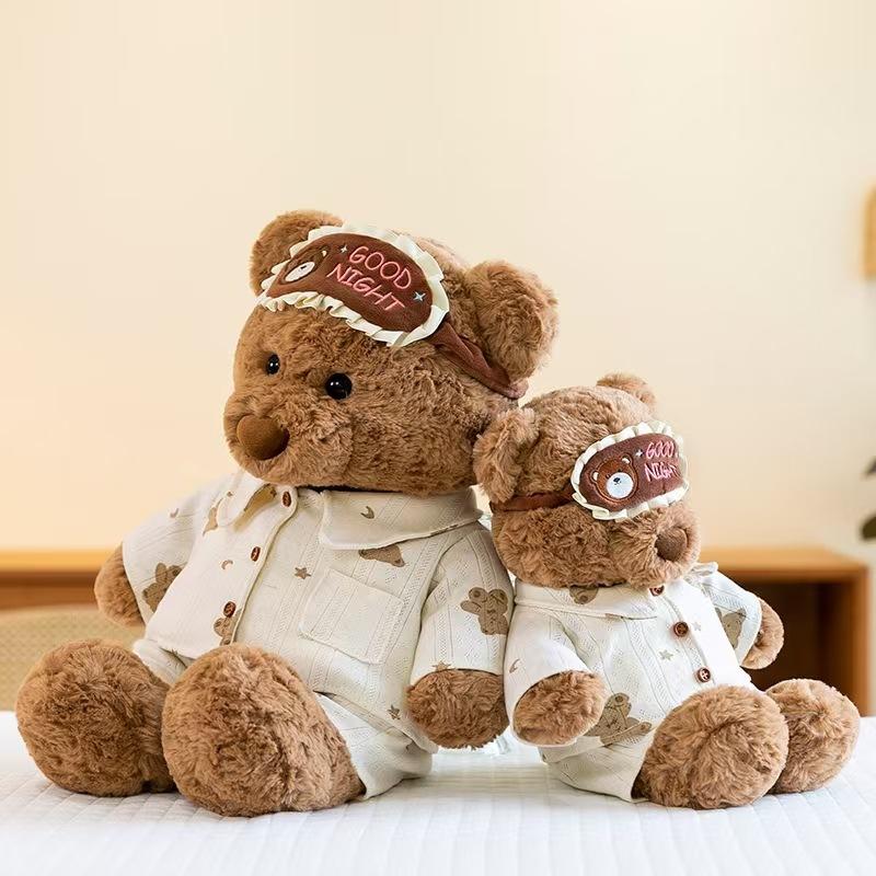 Cute Ryan Bear Series Plush Toys Pajamas Bear Doll Cake Teddy Bear Doll Birthday Gift