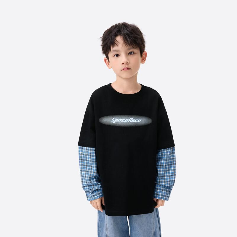 Boys' Cotton Fashion Print Long-Sleeve T-Shirt