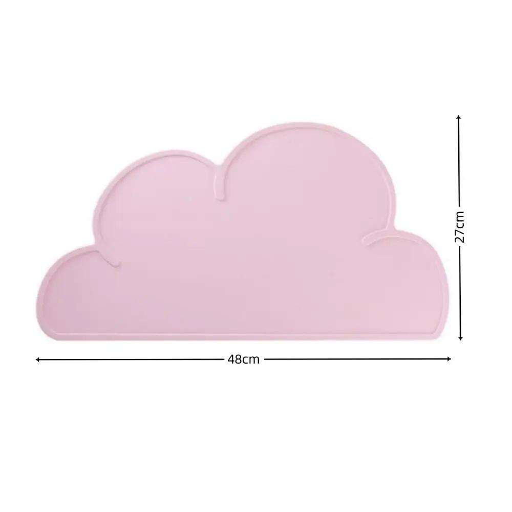 Cloud Shape Children Place Mat Waterproof Heat Insulation Silicone Plates Pad Easy Cleaning Non-Slip Kids Plate Mat