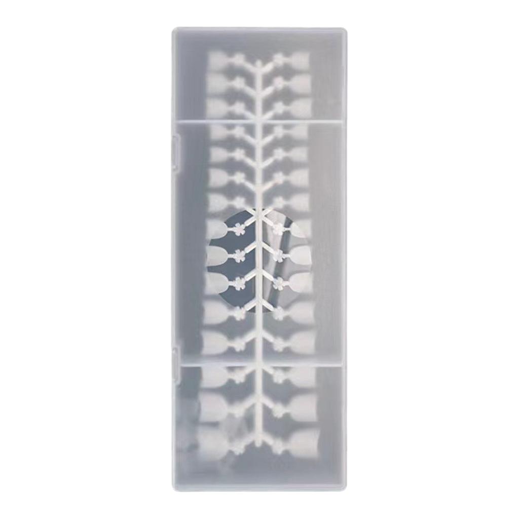 240 Pcs Oval Short False Nail Art Tips Set Half Cover French Resin Fake Nail Tips Finger Stickers Nail Extension Tips