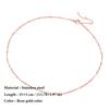 SUNIBI Stainless Steel Chain Necklace for Women Gold Color Thin Choker Bead Chain Necklace Jewelry Wholesale Dropshipping