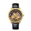 Men's High-End Retro Automatic Mechanical Watch with Luminous Display, Waterproof Design, and Genuine Leather Strap