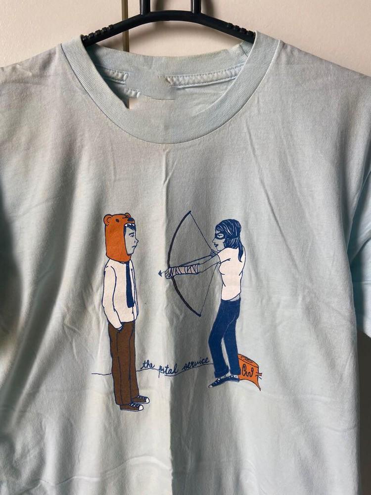 

Postal Service Band TShirt Cotton Blue Unisex Tee All Size S4XL Unisex T-Shirt S