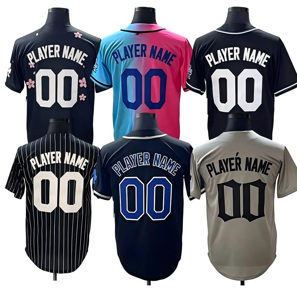 Premium Stitched Los Angeles Baseball Jersey Taylor Outman Heyward Custom Embroidery Name Number Breathable Mesh Fan Uniform
