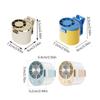 3 Speeds Adjustable Portable Handheld Fan Quiet Operation USB Rechargeable Umbrella Hanging Waist Fan Clip-on Handheld
