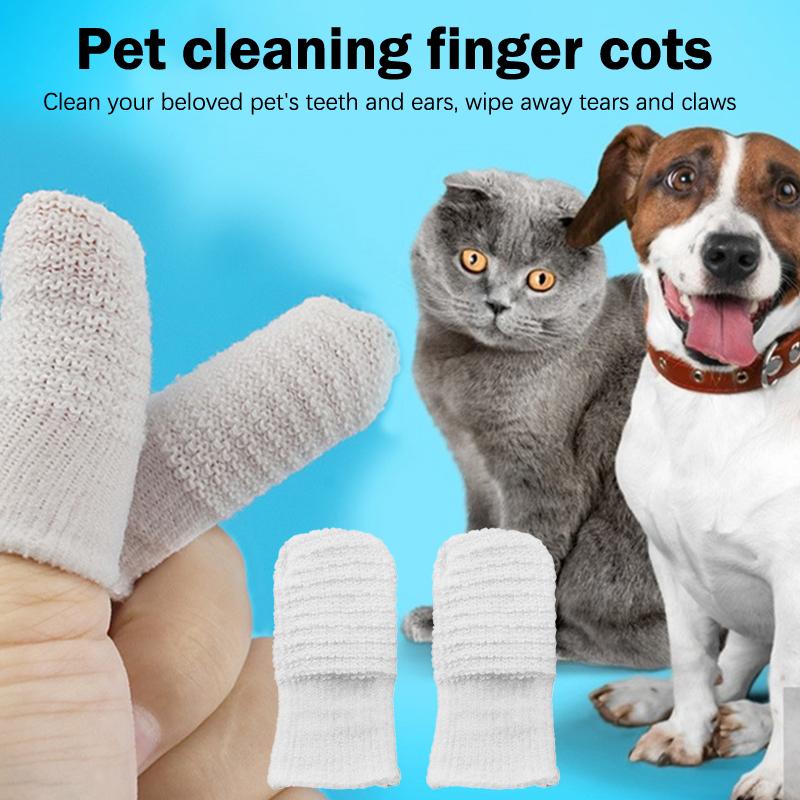 6/12 szt. Pet Dwupalcowe Szczoteczki Nakładki na Palce Pielęgnacja Jamy Ustnej Zwierzaka Nakładka na Palec Kot Pies Szczoteczka do Zębów Usuwanie Kamienia Nazębnego Czyszczenie Uszu Akcesoria