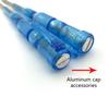 Blue Clear Flathead Voltage Tester Pen Measure 100-500V With Auto Test Function For Electricians Polarity Detection