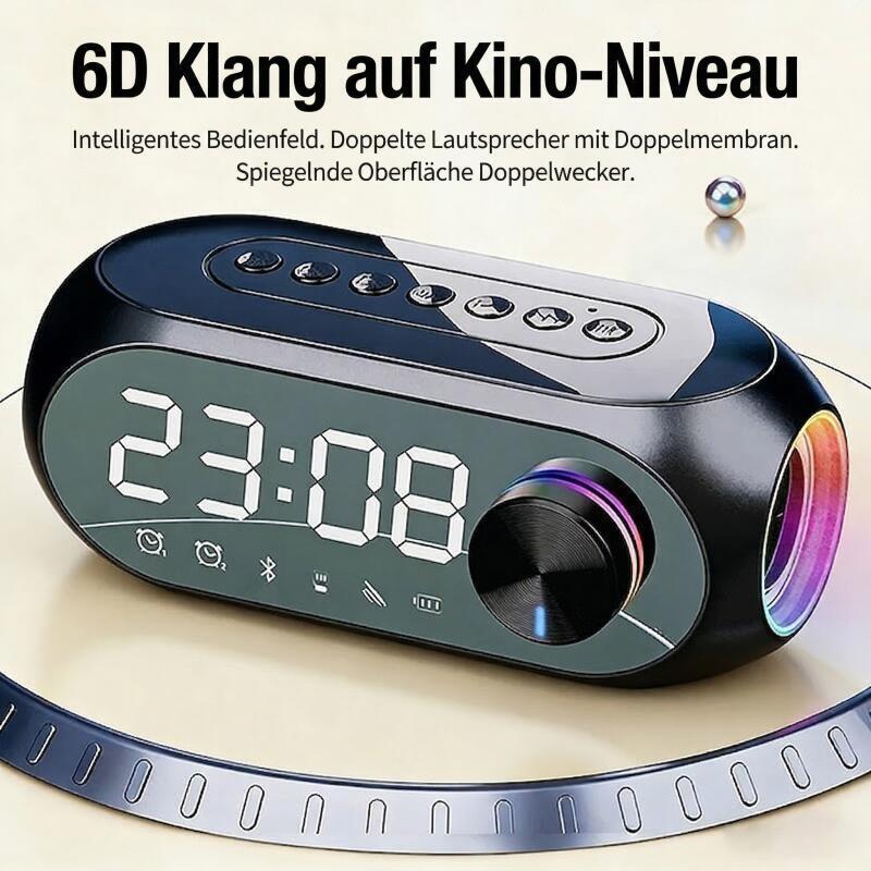 Alarm Clock Radio FM Bluetooth Speaker Portable Subwoofer Caixa De Som Sound Box MP3 Music Wireless Mini Woofers Bocina Lamp Column