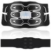 New EMS Abdominal Muscle Belt No Gel Sheets Needed 6 Abdominal Pads Just Spray with Water 6 30 Intensity Levels LCD Display USB Rechargeable Abdominal