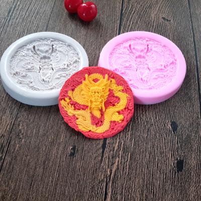 Fondant Silicone Mould China Dragon Phoenix Style Cake Mould Chocolate Fondant Mould Baking Tools