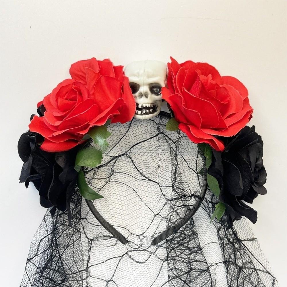 Lace Veil Halloween Veil Headband Halloween Costume Party Headpiece  Hair Accessories