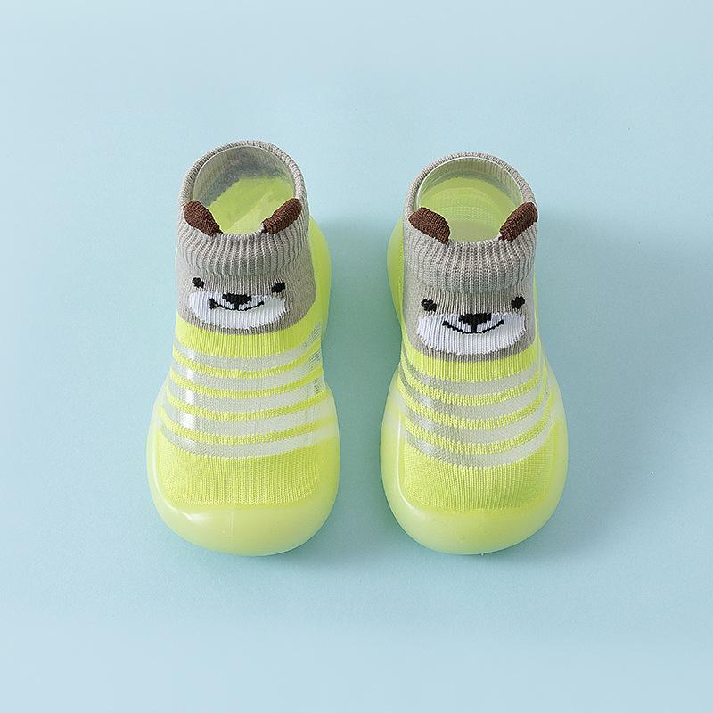 Baby Sock Shoes Summer Mesh Non-Skid Indoor Infant Walking Shoes Breathable Warm Elastic Boy Girls Socks Sneakers With Soft Sole