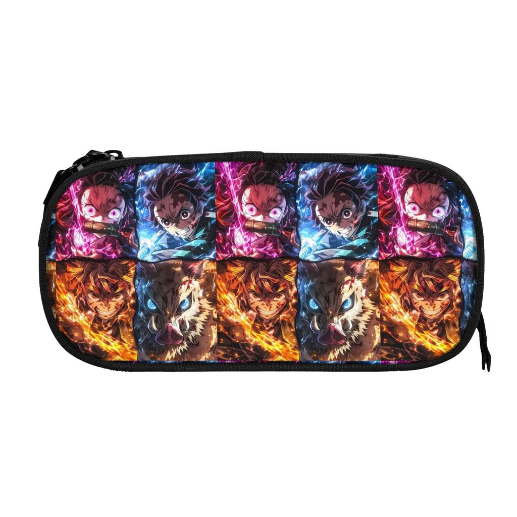 Custom Demon Slayer Large Capacity Bags for Child shounen manga School Pencil Bag for Boys Gilrs Kids