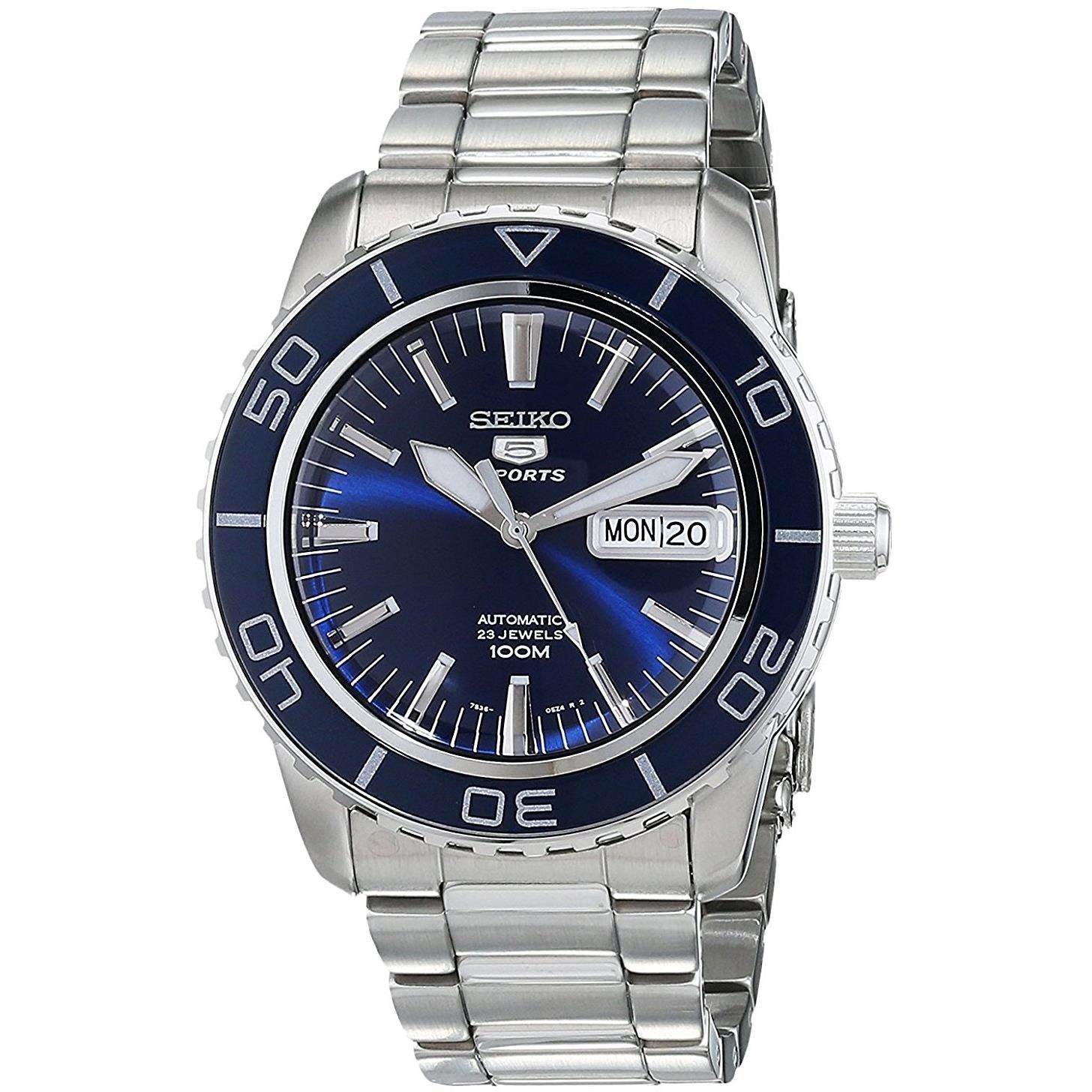 

Seiko Seiko 5 Sports SNZH53K1 Blue Analog Business Автоматична доставка за кордон Seiko Men s синій