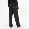 Puma Infush Paperbag Logo Solid Color Straight Leg Casual Pants Women Bottoms Black 530266-01