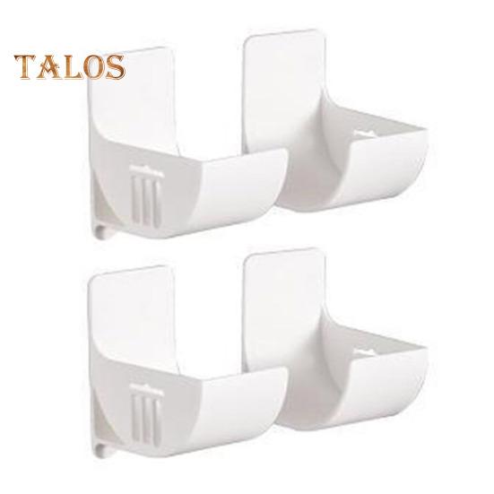 

4 шт. настенных стеллажей для хранения мусорных мешков, простая установка, многоцелевые зонты, пластиковые органайзеры для оберток белый