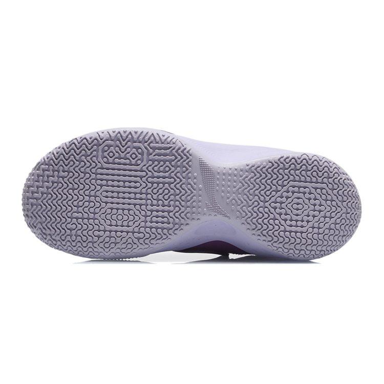 Li Ning Sonic 9 Youth Edition Fabric Low Top Children's Basketball Shoes Purple Teenagers ABPR031-4