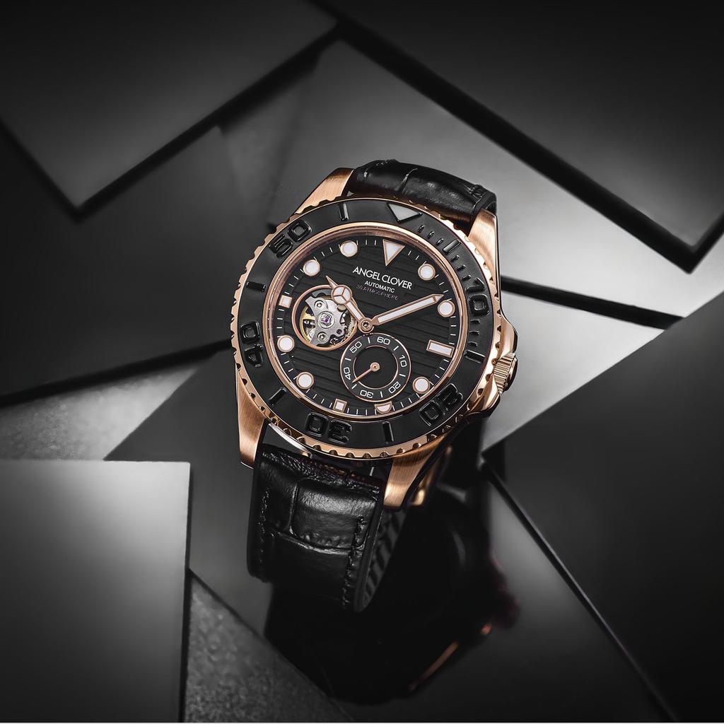 Sea Cruise 30 ATM Water Mineral Black [Angel Clover] Watch, Automatic, Resistant, Glass, Dial, SCA44PBK-BK, Men's [Authentic]