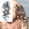 1 Sheet Dragon Temporary Tattoos For Men Women Water Transfer Tattoo Sticker Self Adhesive High Quality Fake Tatoo Arm Forearm