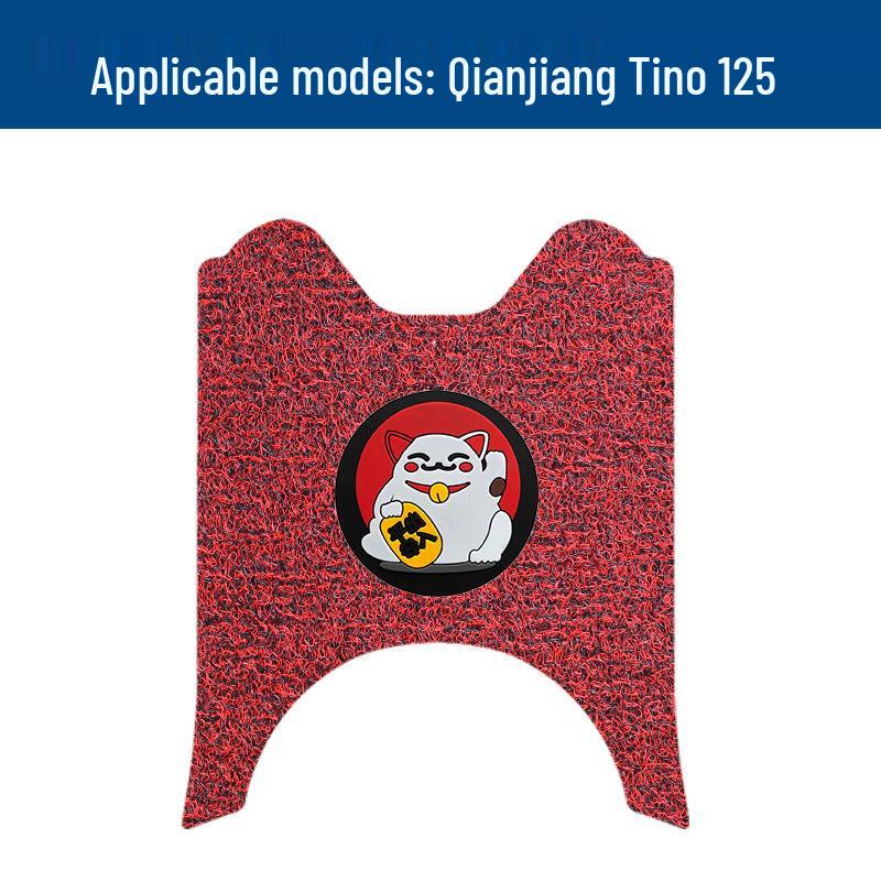 Waterproof & Durable Foot Mats for Qianjiang Tino 125 Motorcycle