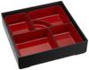Masakazu Shokado Bento Box Shokado DX Divider Kurobuchi Akane H6cm 72860 7.5 Size Approx. W22.5 D22.5