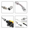 Stainless Steel High-Pressure Car Wash Foam Gun with Copper Nozzle and No-Scratch Wax Spray for Cleaning and Seedling Watering.